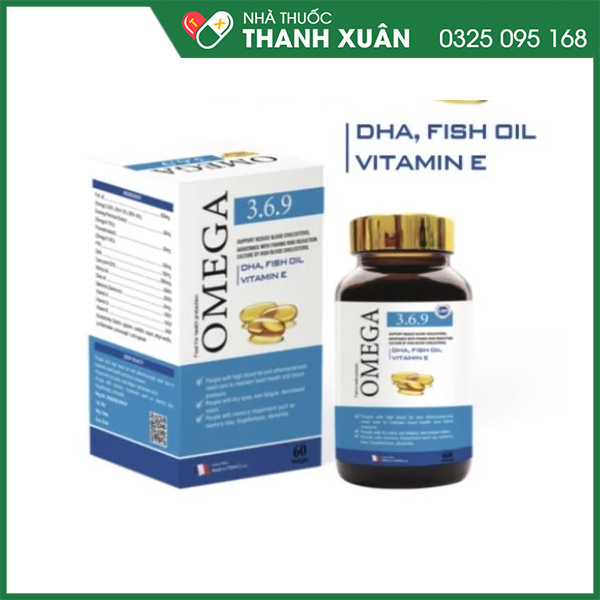 Omega 369 DHA giảm mỡ máu, tăng cường thị lực